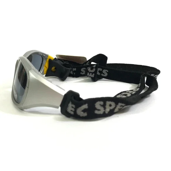 Rec Specs Sport Goggles MX31 Silver Wrap Frames with Gray Lenses 53-17-130